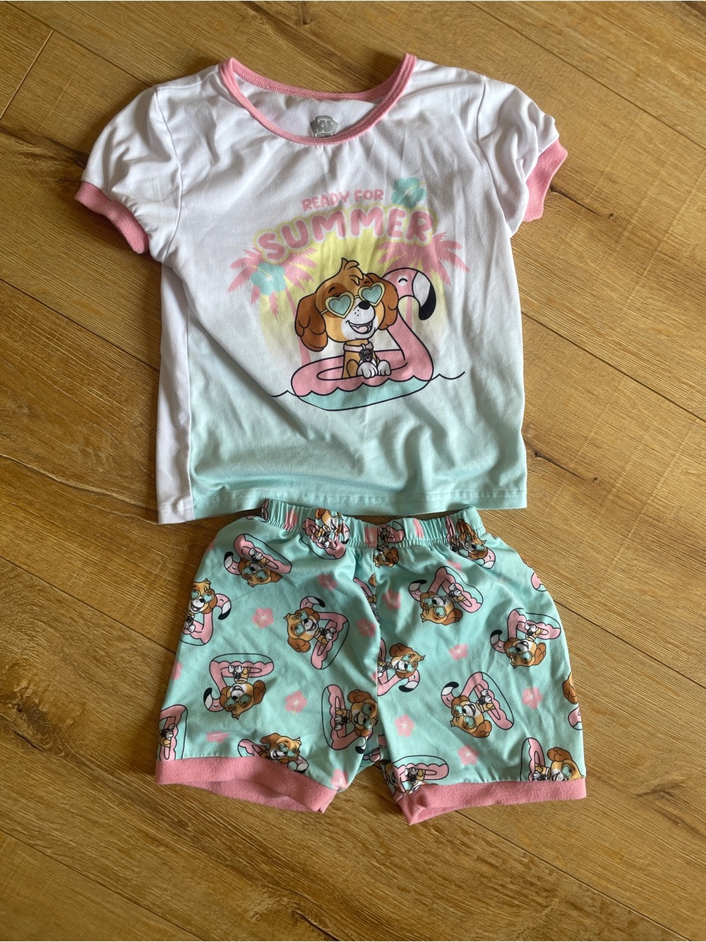 Girls' Pink & Mint 'Ready for Summer' Pajama Set paw patrol